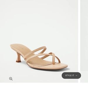 NWT Ann Taylor strappy kitten heel shoes 6.5